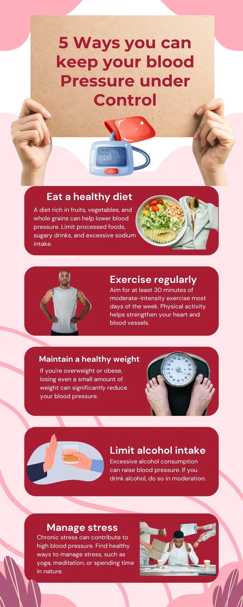 5 Ways you can keep your blood Pressure under Control