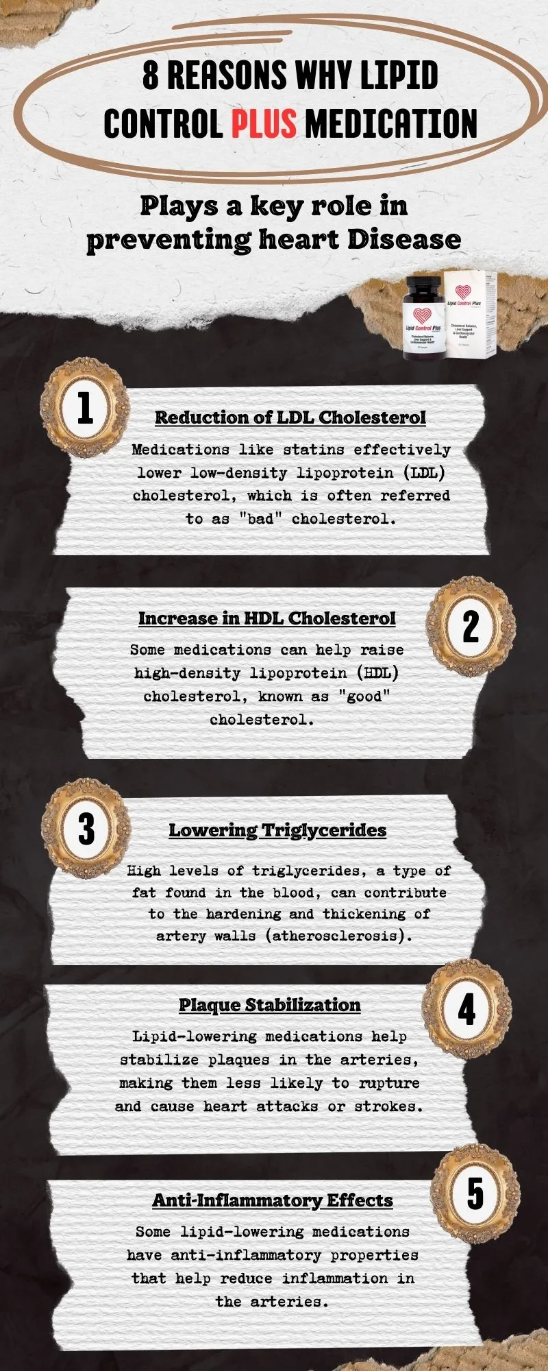 8 reasons why lipid control plus medication plays a key role in preventing heart disease