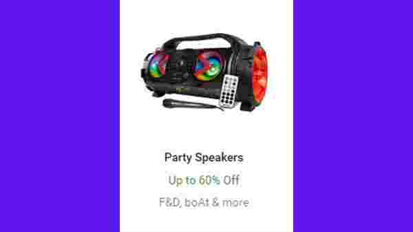 Up to 60% off party speakers