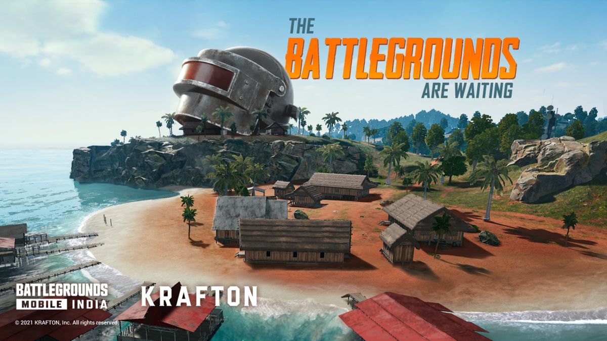 Battlegrounds Mobile India shows a map of PUBG Mobile Sanhok