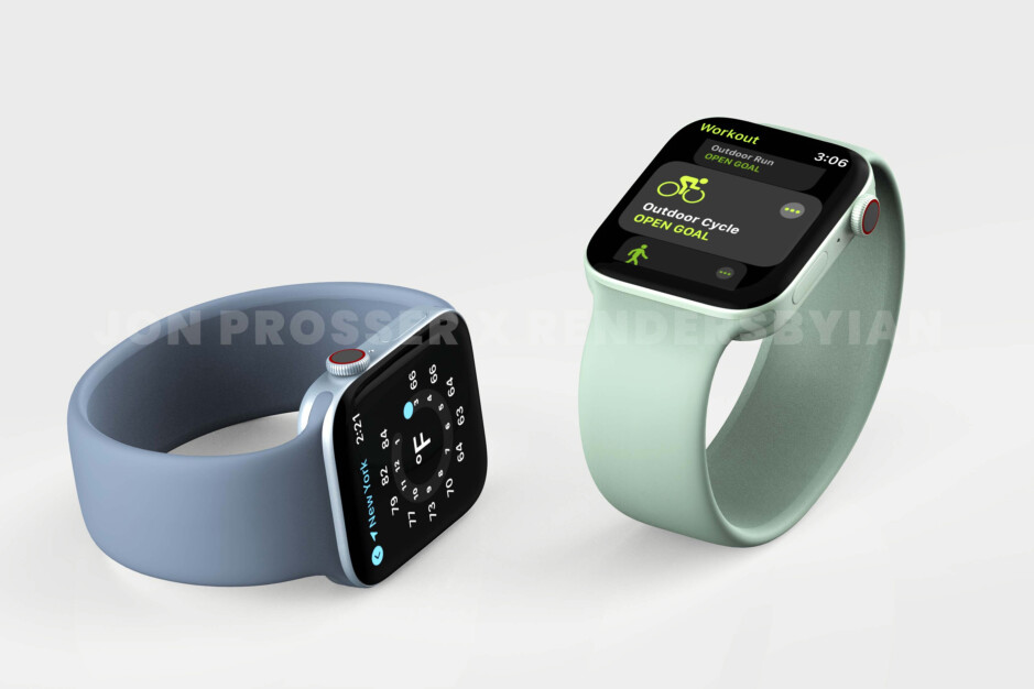 The massive leak in the Apple Watch Series 7 shows a new design, the color green