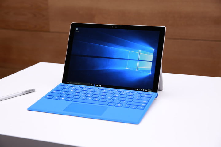 Windows 10 Surface Pro 4 Stock Image