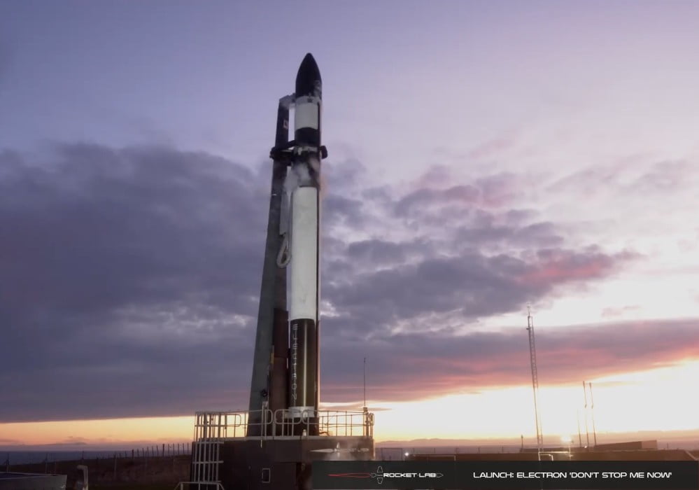The Rocket Lab Electron rocket suffers a failure during launch