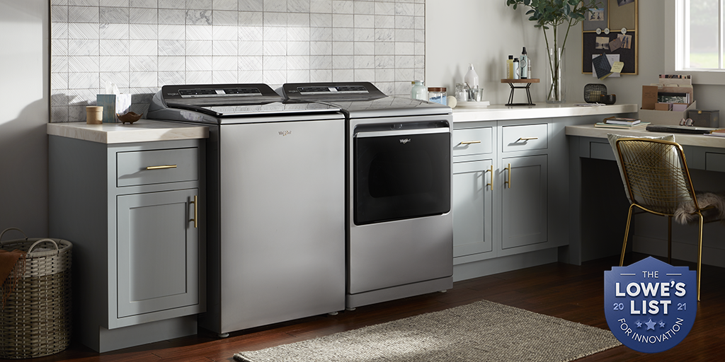Take care of your clothes the way you want with the Whirlpool 2 in 1 washing machine with removable mixer: part of Lowe's list of innovations