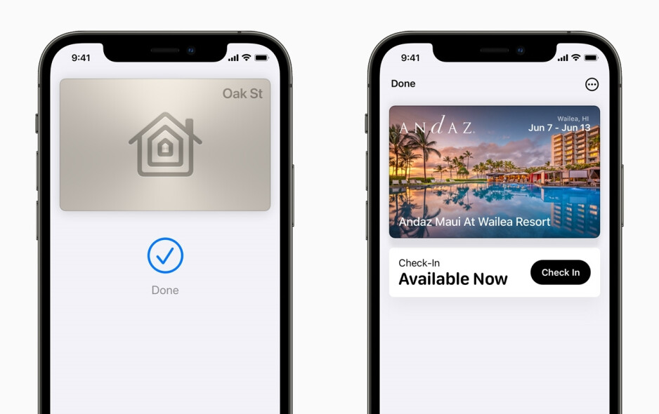 Smart door locks can unlock your home on iPhone.  Hotels and B & amp;  Bs also support the feature.  - Apple Wallet supports IDs and door locks on iOS 15