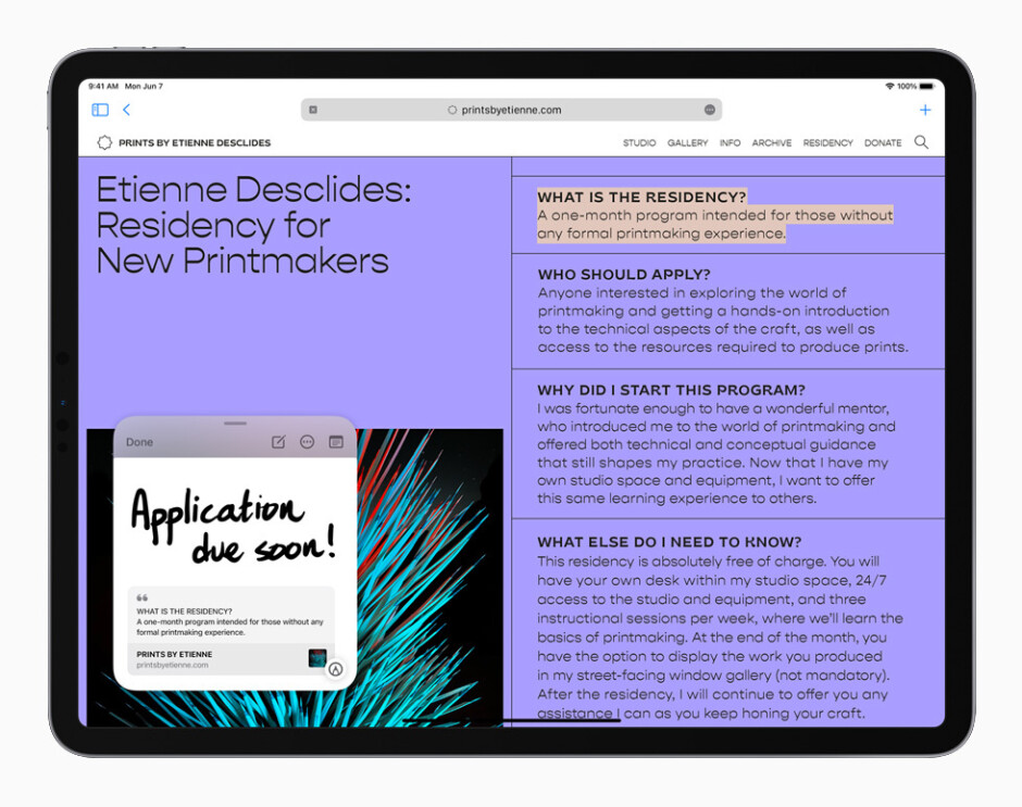 This year, the iPad will receive special treatment - a Quick Note that can be called at any time, and more.  - iOS 15 and iPadOS 15 make Apple's notes more significant than ever: All new features