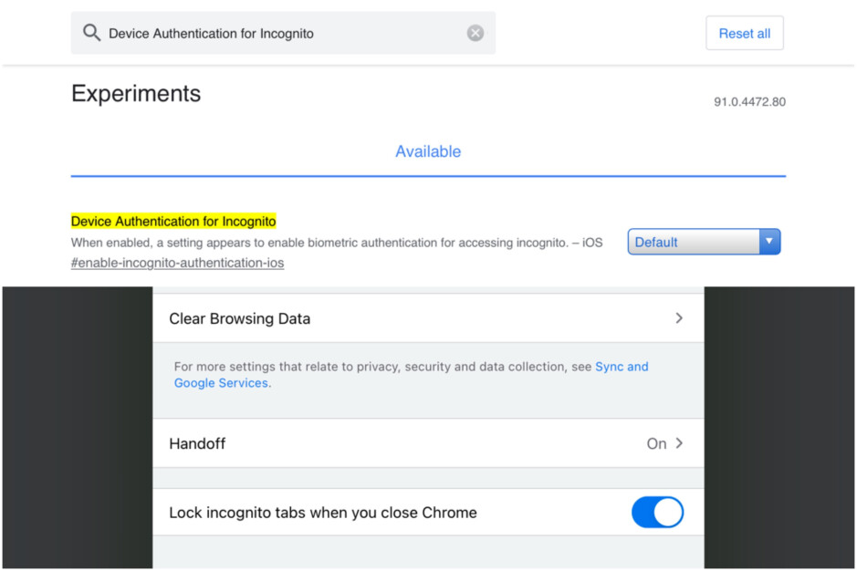 Face ID and touch ID can now open incognito tabs in Chrome for iOS