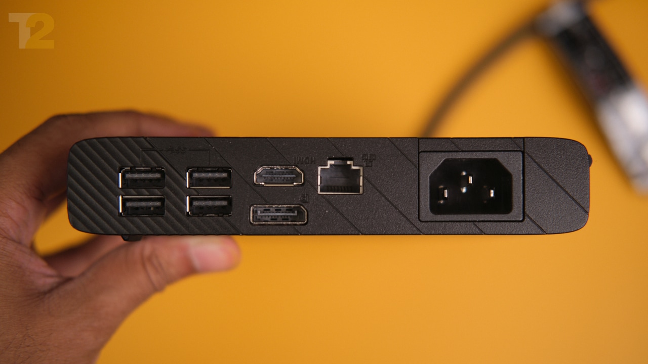 The EGPU case also acts as a USB dock that supports HDMI, DP1.4, USB-A and more.  Photo: Anirudh Regidi 