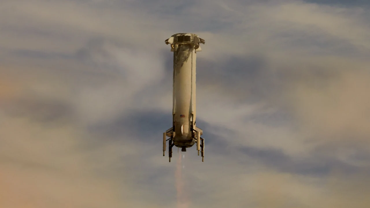 New Shepherd rocket during its 15th flight test. Image credit: Blue Origin 