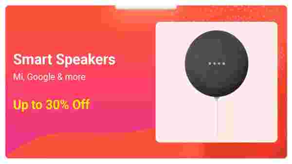 Up to 30% off smart speakers