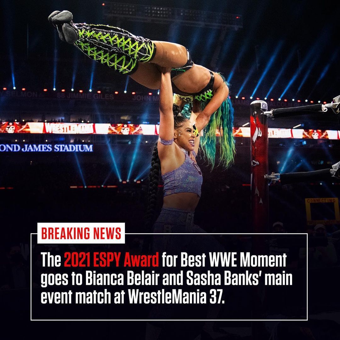 WWE Women 🌞, congratulations to Sasha Banks and Bianca ...