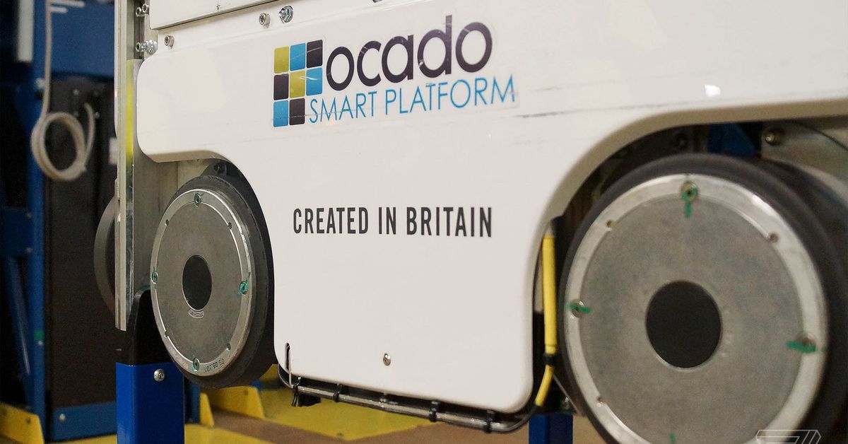 Robot collision at Ocado warehouse near London ignites fire, delaying customer orders