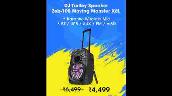 ZEBRONICS SPK-ZEB-100 Bluetooth Carriage Speaker (Moving Monster X8L)