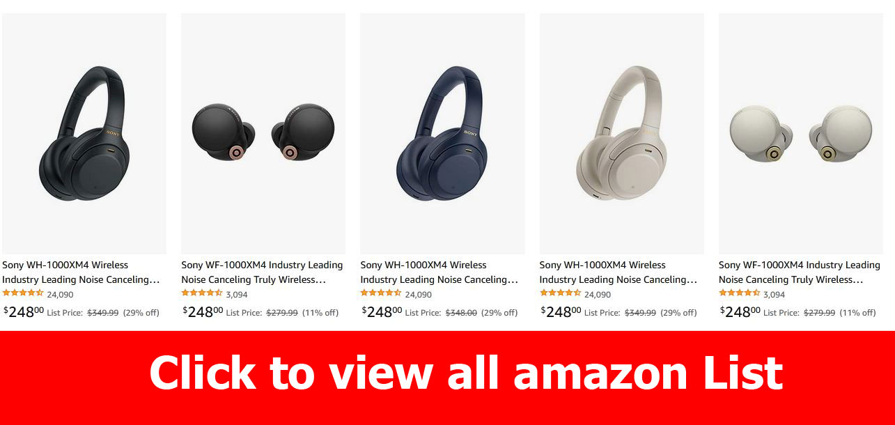 Earlyblackfriday 7 Up to 40% off select Sony Noise Cancelling Headphones