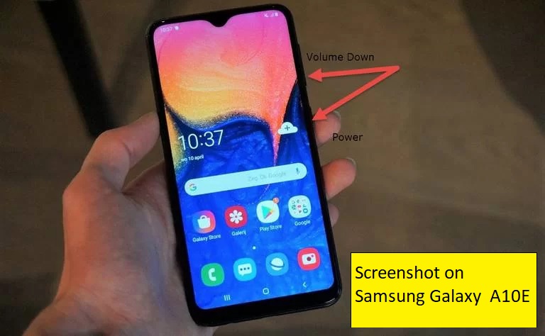 How to Screenshot on Samsung Galaxy A10E or take Screenshot on Samsung Galaxy