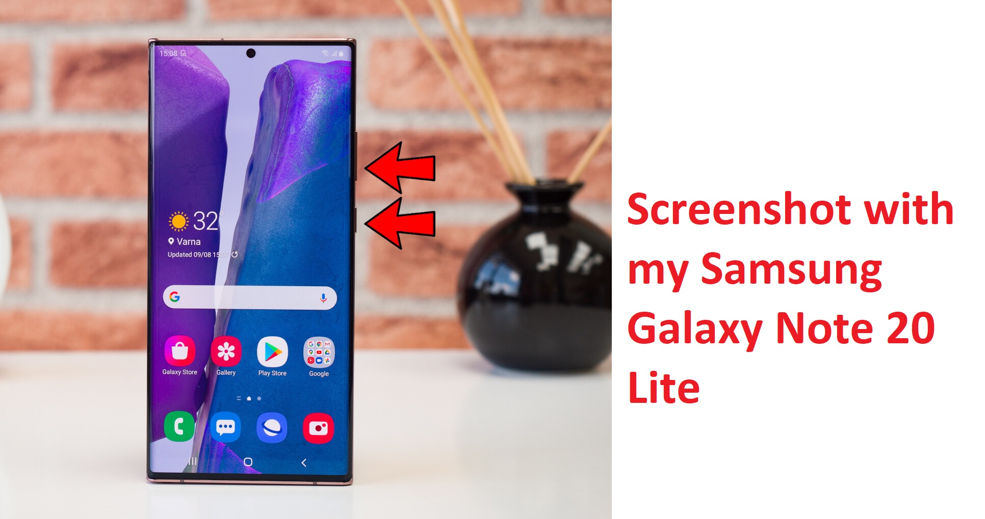 How to take a screenshot on Samsung Galaxy Note 20 Lite