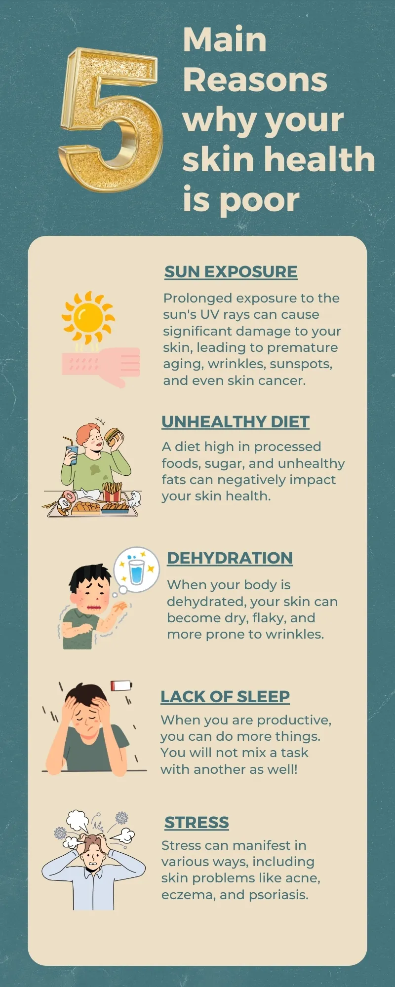 Main Reasons why your skin health is poor